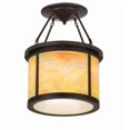 thumbnail image 1 of Meyda Tiffany 188137 Arts And Crafts 4 Light 20" Wide Semi-Flush Drum Ceiling Fixture -, 1 of 7