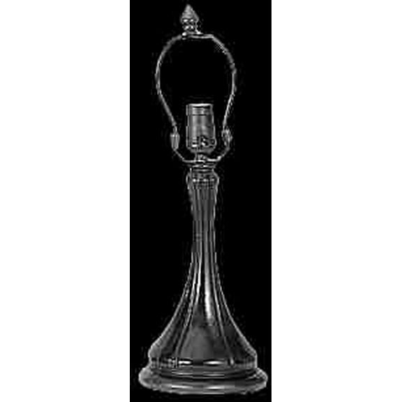 Meyda Tiffany 18819 Fluted - 1 Light Table Lamp Base   Mahogany Bronze Finish