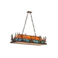 thumbnail image 1 of Meyda Tiffany 188361 6 Light 54" Wide Billiard Linear Pendant - Copper, 1 of 7