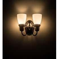 Meyda Tiffany 188456 Revival 2 Light 9" Tall Wall Sconce - Brown