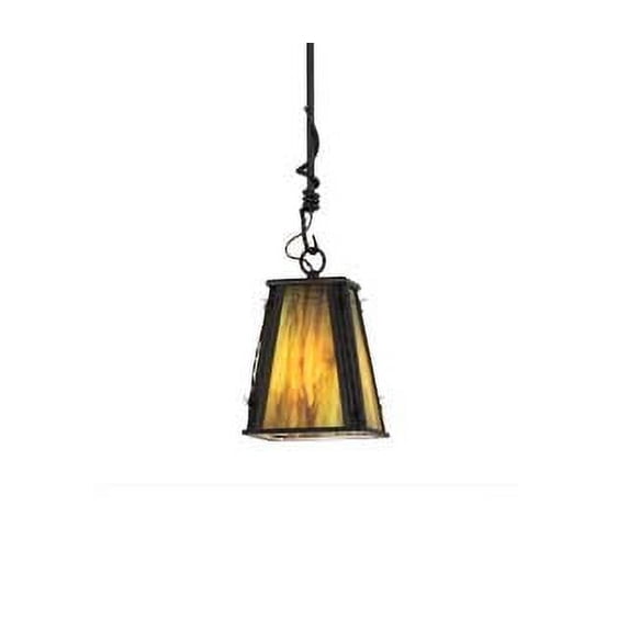 Meyda Tiffany 19178 Barbed Wire 9" Wide Mini Pendant - Bronze