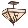 thumbnail image 1 of Meyda Tiffany 191901 H Mission 4 Light 19" Wide Semi-Flush Ceiling Fixture - MultiColor, 1 of 4