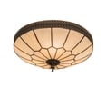thumbnail image 1 of Meyda Tiffany 197707 Vincent Honeycomb 3 Light 15" Wide Semi-Flush Bowl Ceiling Fixture -, 1 of 7