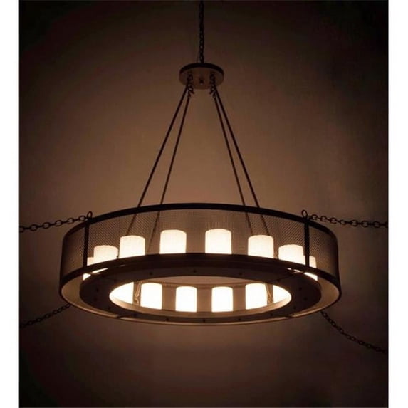 Meyda Tiffany 197721 Loxley Golpe 16 Light 56" Wide Ring Chandelier - Bronze