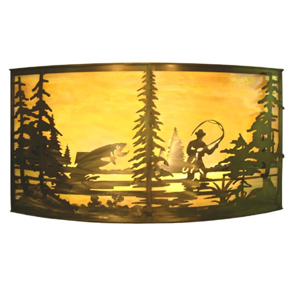 Meyda Tiffany 19924 Tall Pines 42" Wide 4 Light Wall Washer - Brown