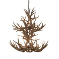 thumbnail image 1 of Meyda Tiffany 200461 Antlers 12 Light 36" Wide Antler Candle Style Chandelier - Copper, 1 of 6