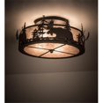 thumbnail image 1 of Meyda Tiffany 200517 Moose At Dusk 4 Light 24" Wide Semi-Flush Drum Ceiling Fixture -, 1 of 7
