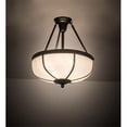 thumbnail image 1 of Meyda Tiffany 200913 Arts And Crafts 3 Light 18" Wide Semi-Flush Bowl Ceiling Fixture -, 1 of 7