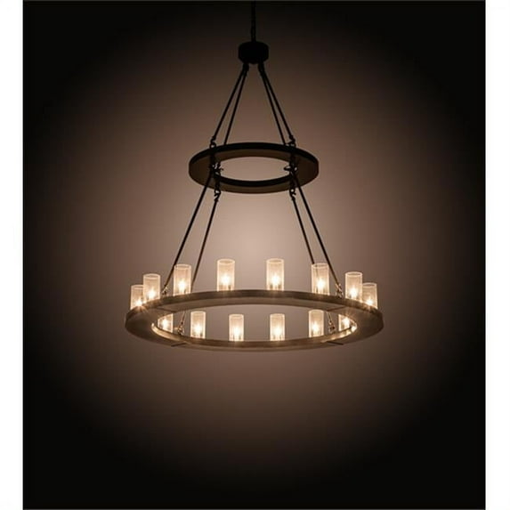 Meyda Tiffany 202214 Loxley 16 Light 48" Wide Ring Chandelier - Bronze