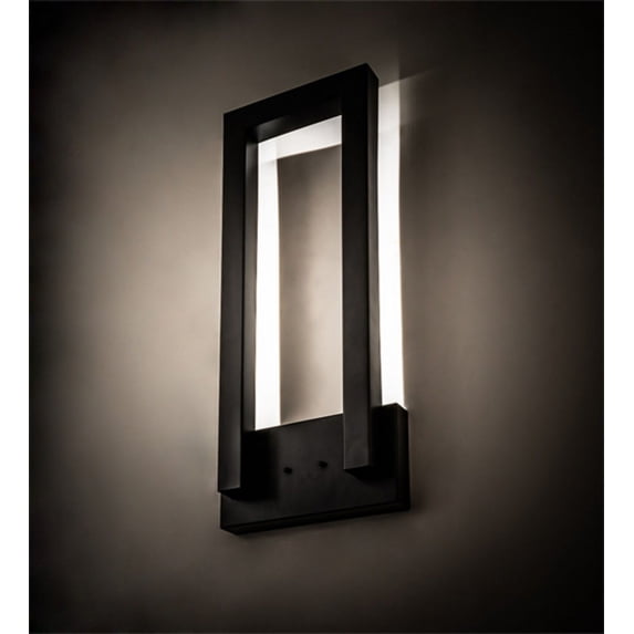 Meyda Tiffany 203426 Quadrato 32" Tall Led Wall Sconce - Black