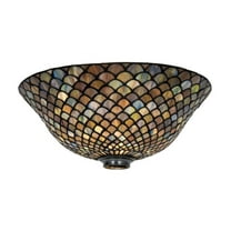 Meyda Tiffany 20583 Tiffany Fishscale 7" Tall Lamp Shade