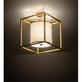 thumbnail image 1 of Meyda Tiffany 210147 Kitzi Cilindro 20" Wide Semi-Flush Square Ceiling Fixture - Brass, 1 of 3