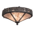 thumbnail image 1 of Meyda Tiffany 210574 Rainbow Trout 2 Light 16" Wide Flush Mount Ceiling Fixture - Grey, 1 of 4