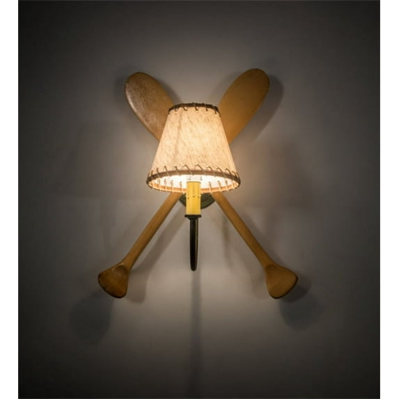 Meyda Tiffany 210596 Paddle 17" Tall Wall Sconce - Copper