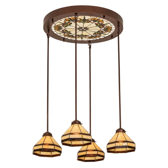 Meyda Tiffany 213752 4 Light 27" Wide Multi Light Pendant - Copper