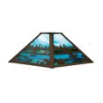 thumbnail image 1 of Meyda Tiffany 21407 Fly Fishing Creek 6.5" Tall Lamp Shade - Brown, 1 of 1