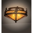 thumbnail image 1 of Meyda Tiffany 215163 Alpine 2 Light 16" Wide Semi-Flush Ceiling Fixture - Copper, 1 of 5