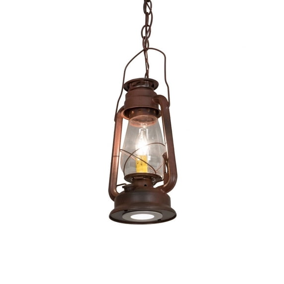 Meyda Tiffany 216486 7" Wide Taper Candle Mini Pendant - Rust