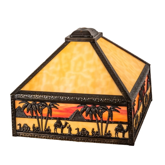 Meyda Tiffany 217638 Camel Mission 10" Tall Lamp Shade