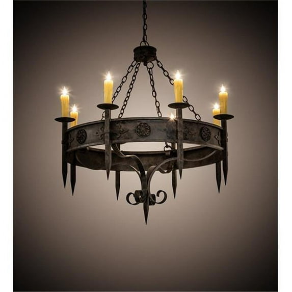 Meyda Tiffany 218662 Calandra 8 Light 42" Wide Taper Candle Style Chandelier