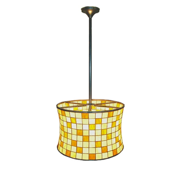 Meyda Tiffany 21986 20" W Hilton Barrel Foyer Pendant - Beige