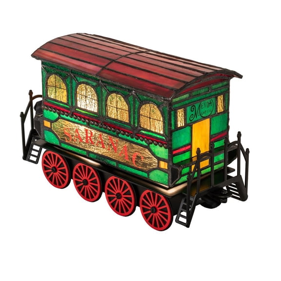Meyda Lighting 10.5" Long Train Carriage Lighted Sculpture