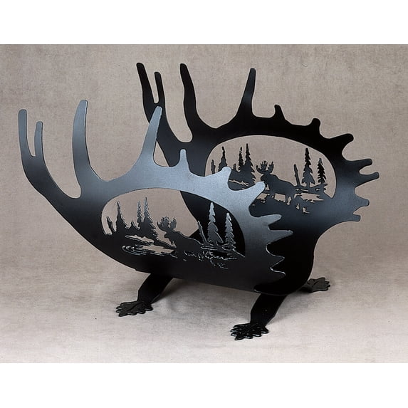 Meyda Tiffany 22404 Firewood Racks From The Decorative Accessories Collection - Black