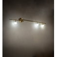 thumbnail image 1 of Meyda Tiffany 226254 Bola 3 Light 10" Tall Wall Sconce - Brushed Waxed Brass, 1 of 1