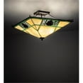thumbnail image 1 of Meyda Tiffany 226770 Pinecone Ridge 4 Light 37" Wide Semi-Flush Ceiling Fixture - Bronze, 1 of 7