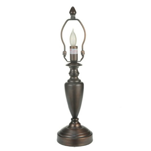 Meyda Tiffany 23029 Simple Spun - 1 Light Table Lamp Base Craftsman Bronze Finish