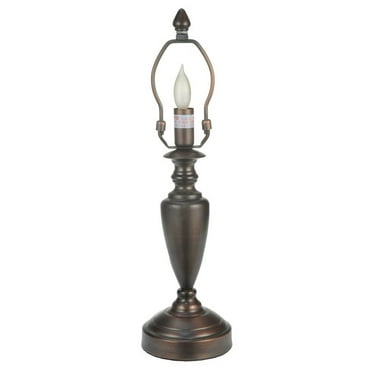 Meyda Tiffany 23029 Simple Spun - 1 Light Table Lamp Base   Craftsman Bronze Finish
