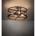 thumbnail image 1 of Meyda Tiffany 230967 Paloma Golpe 4 Light 24" Wide Semi-Flush Drum Ceiling Fixture - Flat, 1 of 7