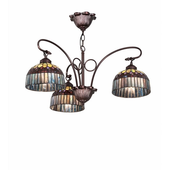 Meyda Tiffany 231065 Tiffany Candice 3 Light 28" Wide Chandelier - MultiColor
