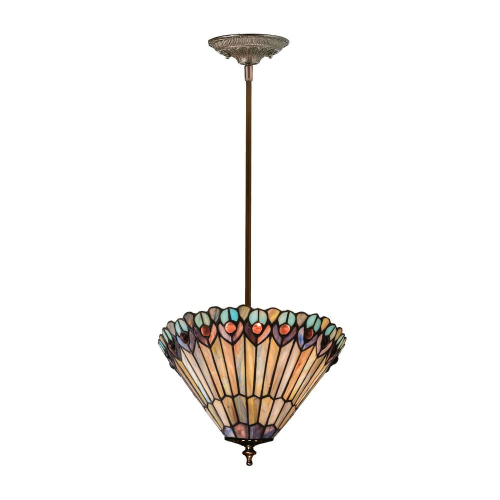 Mahogany Bronze 29" Farmhouse Glass Pendant Light