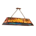 thumbnail image 1 of Meyda Tiffany 23297 Swamp 6 Light 36" Wide Linear Pendant - Rust / Verdigris / Tarnished, 1 of 2