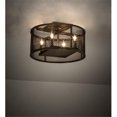 thumbnail image 1 of Meyda Tiffany 233547 Cilindro Rame 4 Light 15" Wide Semi-Flush Drum Ceiling Fixture -, 1 of 7