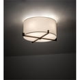 thumbnail image 1 of Meyda Tiffany 233657 Cilindro Structure 17" Wide Semi-Flush Drum Ceiling Fixture - Brown, 1 of 7