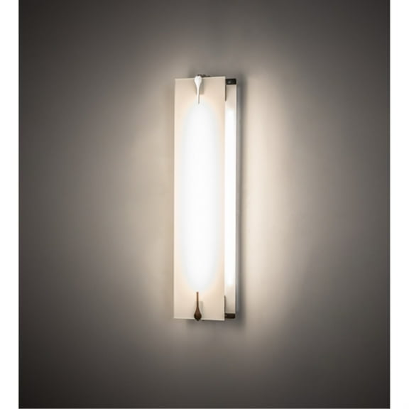 Meyda Tiffany 235774 Akranes 18" Tall Led Wall Sconce - Chrome