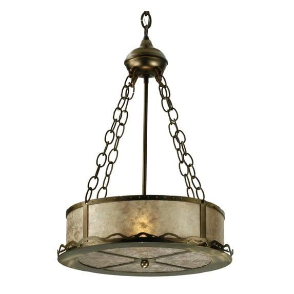 Meyda Tiffany 23637 16" W Branch Inverted Pendant - MultiColor