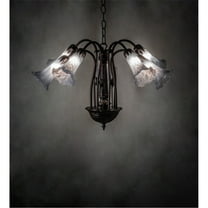 Meyda Tiffany 236535 Tiffany Pond Lily 7 Light 26" Wide Chandelier - MultiColor