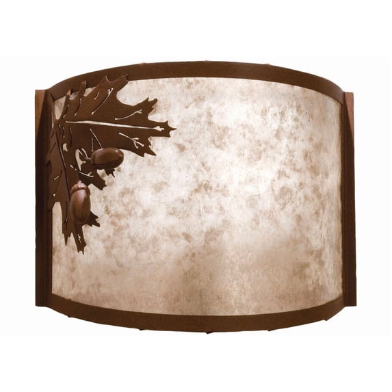 Meyda Tiffany 23836 Acorn 12" Wide 1 Light Wall Washer - Rust