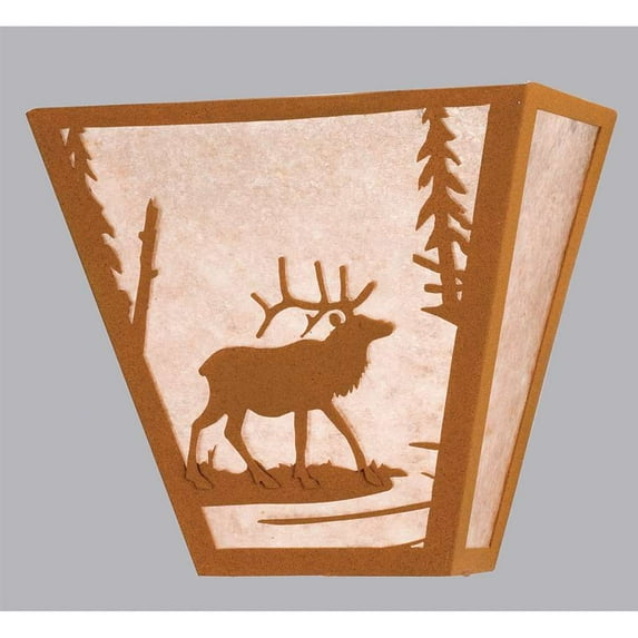 Meyda Tiffany 23922 Elk Creek 2 Light 12" Tall Wall Sconce - Earth