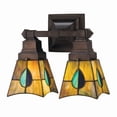 thumbnail image 1 of Meyda Tiffany 23942 13" Wide 2 Light Wall Sconce - Black, 1 of 2
