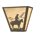 thumbnail image 1 of Meyda Tiffany 23955 Cowboy 2 Light 12" Tall Wall Sconce - Bronze, 1 of 3