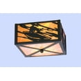thumbnail image 1 of Meyda Tiffany 23989 White Water Kayak 2 Light 14-1/2" Wide Flush Mount Ceiling Fixture -, 1 of 2