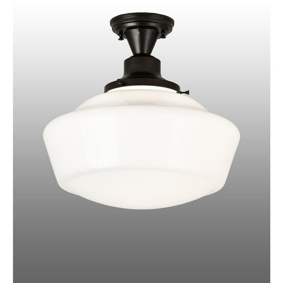Meyda Lighting 16" Wide Revival Schoolhouse Flushmount