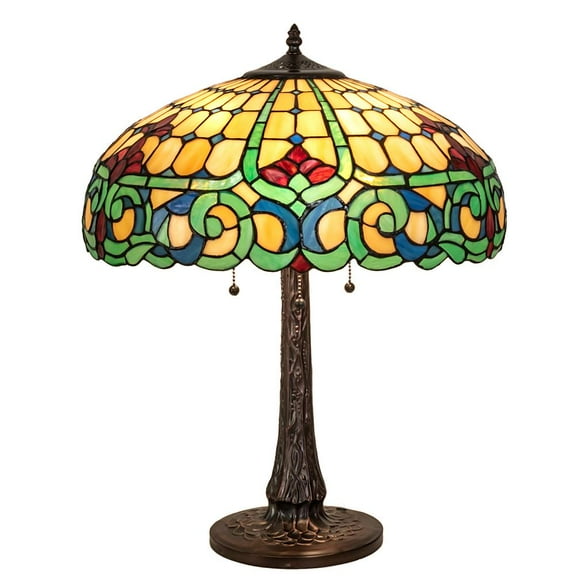 Meyda Tiffany 242088 Duffner And Kimberly Colonial 3 Light 22" Tall Buffet Table Lamp -