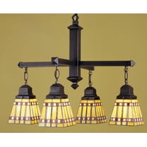 26"W Prairie Corn 4 Lt Chandelier