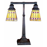 Meyda Tiffany - 24286 - Two Light Table Lamp - Prairie Corn - Ha Burgundy Ca-85pack