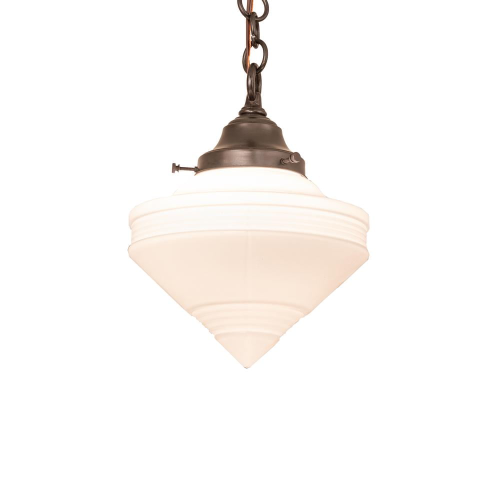 Craftsman Brown Glass Mini Pendant Light